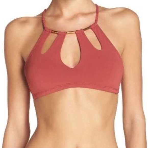 Robin Piccone Other - Robin Piccone High Neck Bikini top Keyhole XS